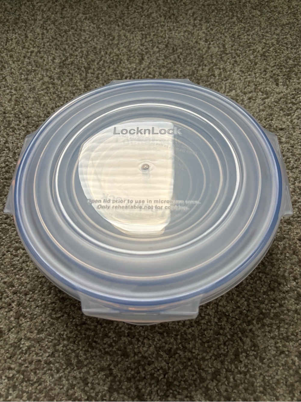 Locknlock Blue Round Plastic Food Storage Container set of 4